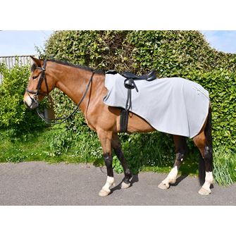 Rhinegold Embroidered Fleece Cutaway Ride-On Rug (Grey)