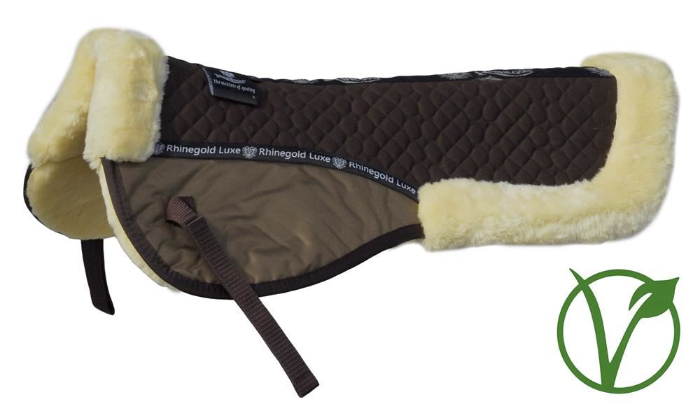 Rhinegold Luxe Fur Half Pad (Brown/Natural)