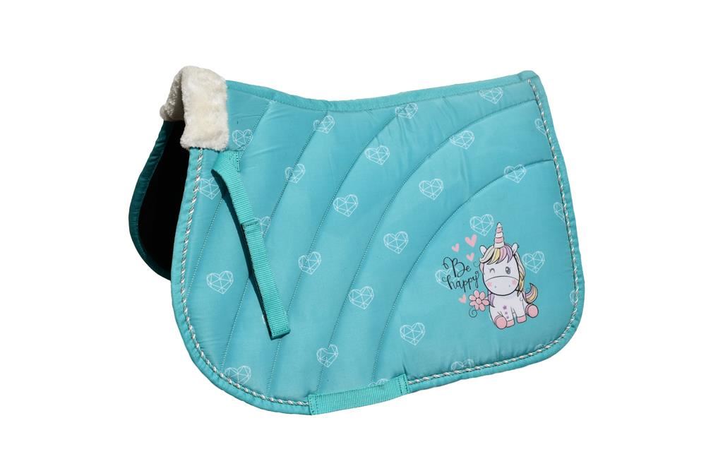 Rhinegold Unicorn Saddle Pad (Aqua)