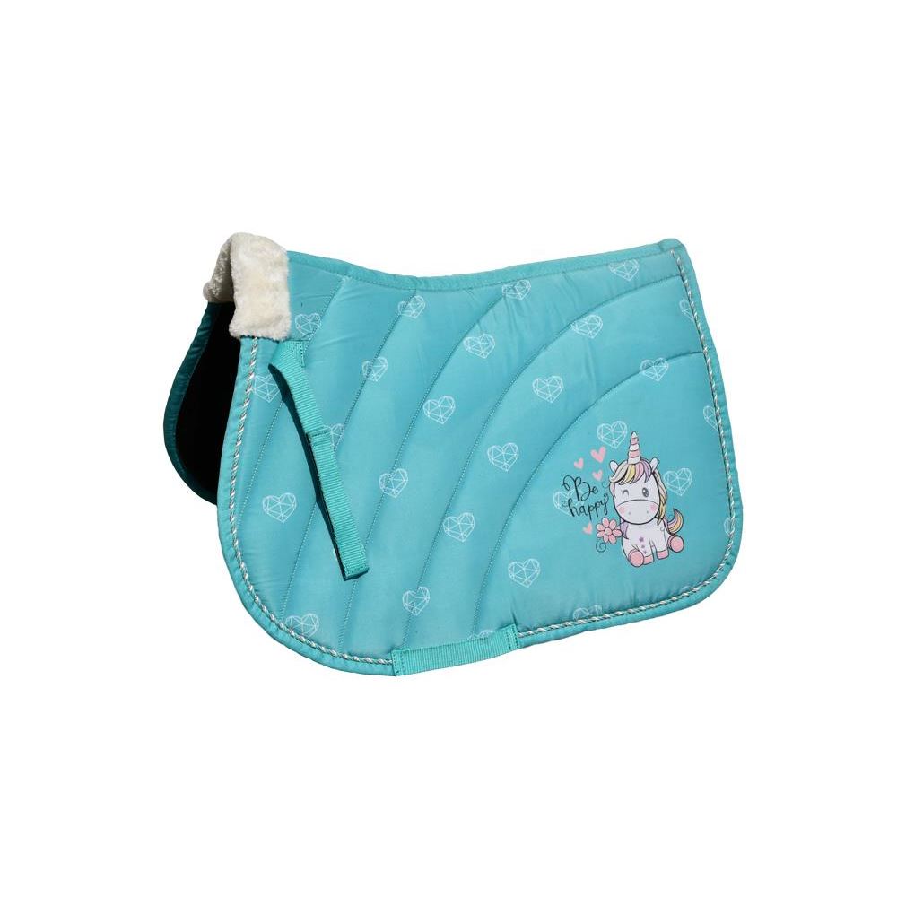 Rhinegold Unicorn Saddle Pad (Aqua)
