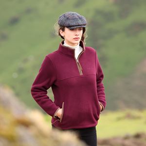 Shires Aubrion Core Ladies Half Zip Fleece (Maroon)