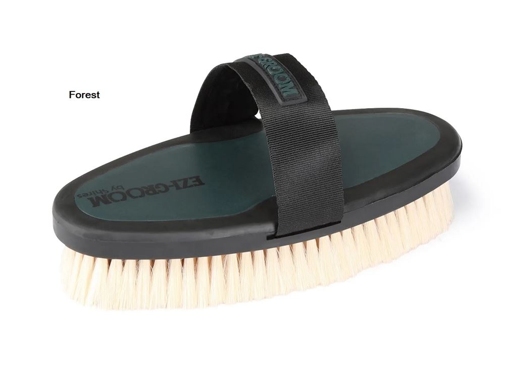 Shires Ezi-Groom Body Brush with Goat Hair