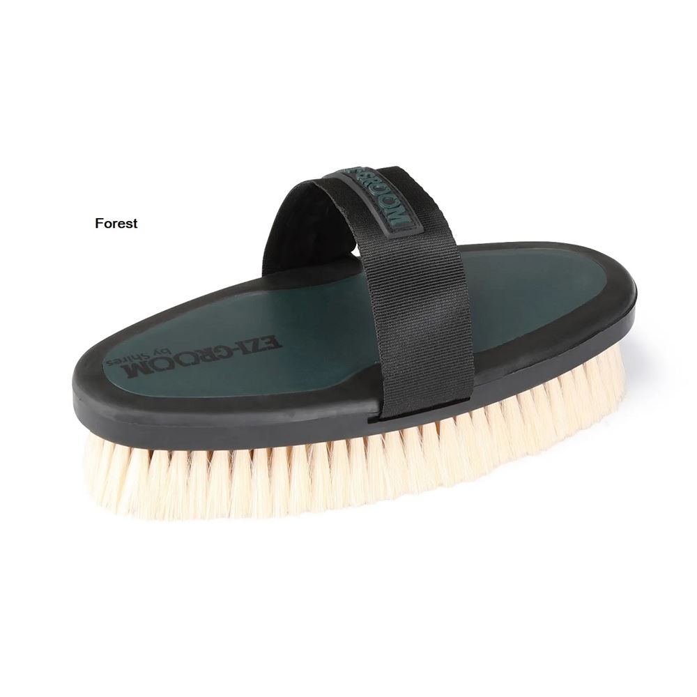Shires Ezi-Groom Body Brush with Goat Hair