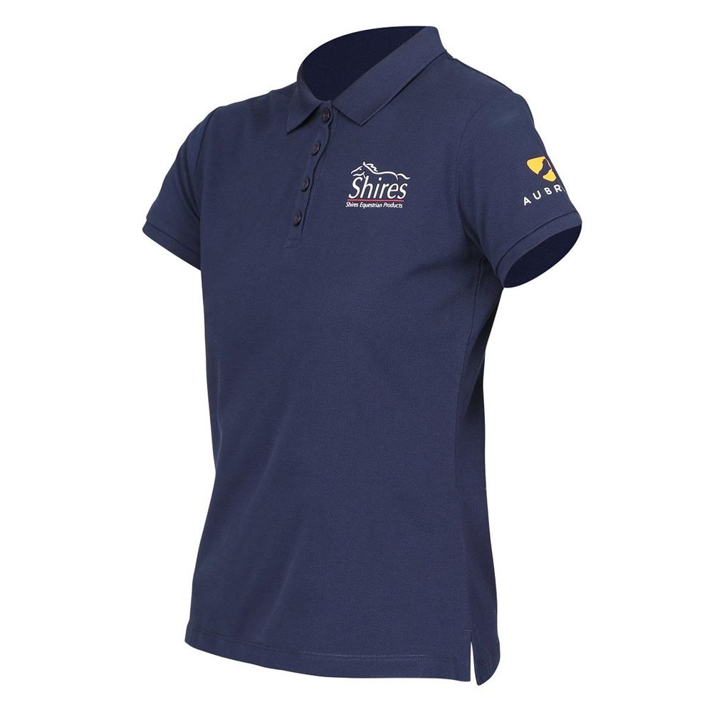 Shires Aubrion Branded Polo Shirt (Navy)