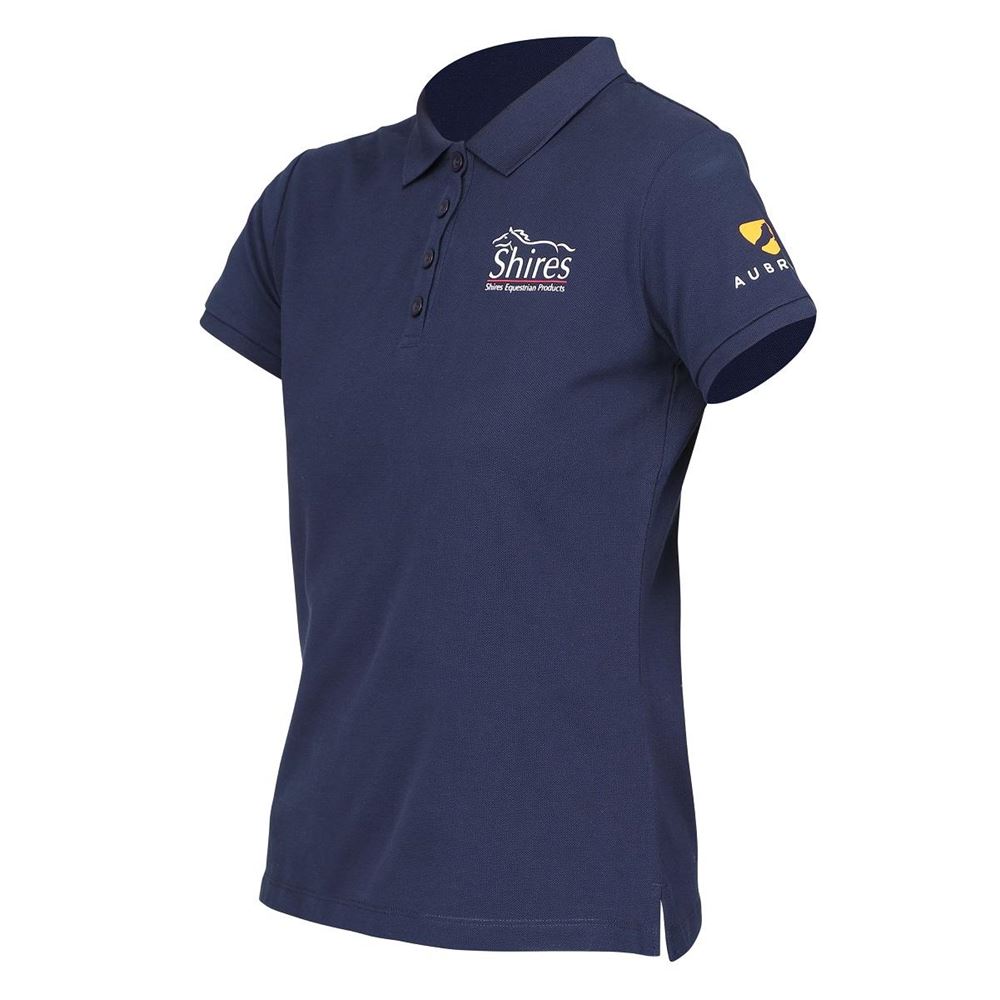 Shires Aubrion Branded Polo Shirt (Navy)