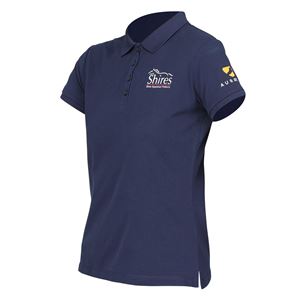 Shires Aubrion Branded Polo Shirt (Navy)
