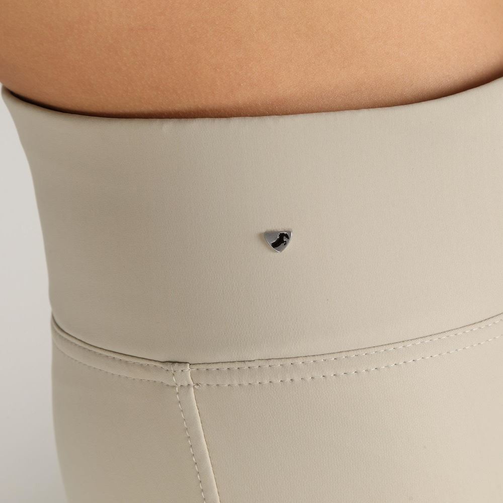 Shires Aubrion Optima Ladies Air Riding Tights (Beige)