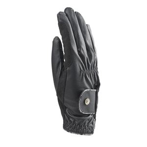 Shires Aubrion Stadium Adults Winter FlexFit Riding Gloves (Black)