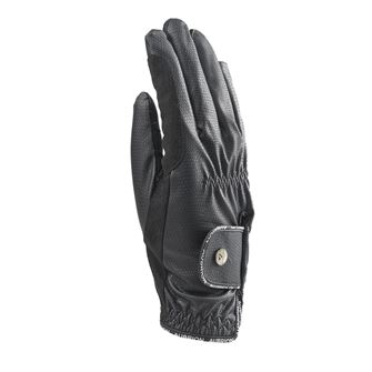 Shires Aubrion Stadium Adults Winter FlexFit Riding Gloves (Black)