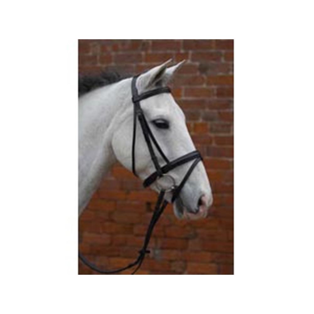 Hy Padded Flash Bridle with Rubber Grip Reins 