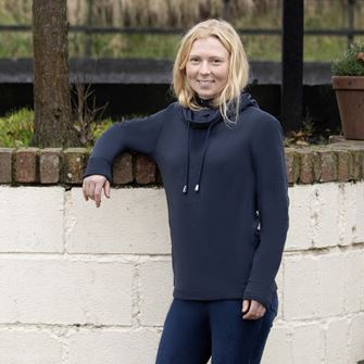 Hy Equestrian Elevate Essential Cowl Neck (Navy)