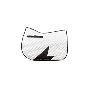 Hy Equestrian Silva Flash Reflective Saddle Pad (Black/Reflective Silver)