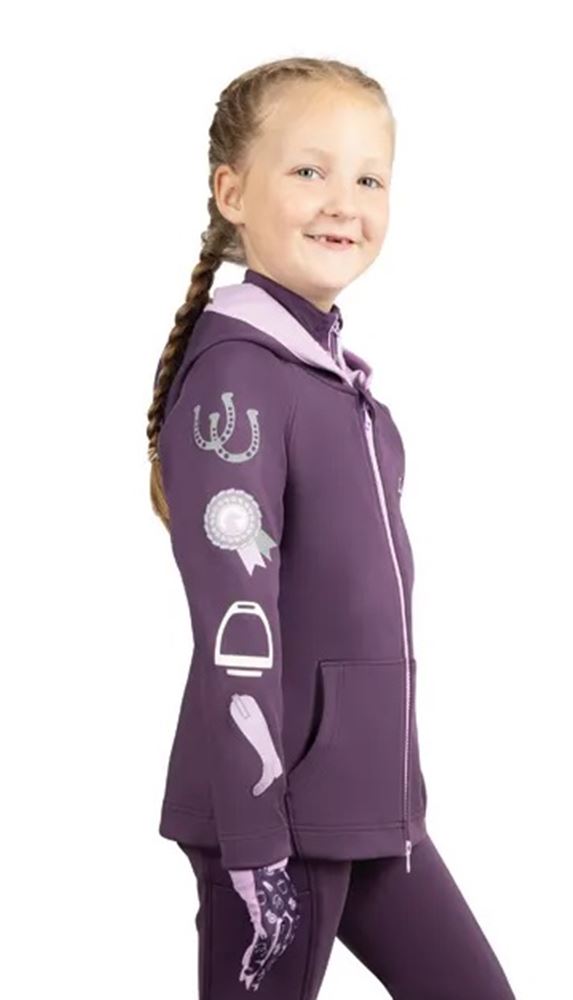 Giddy Up Gymkhana Zip Jacket by Little Rider (Purple/Lilac)