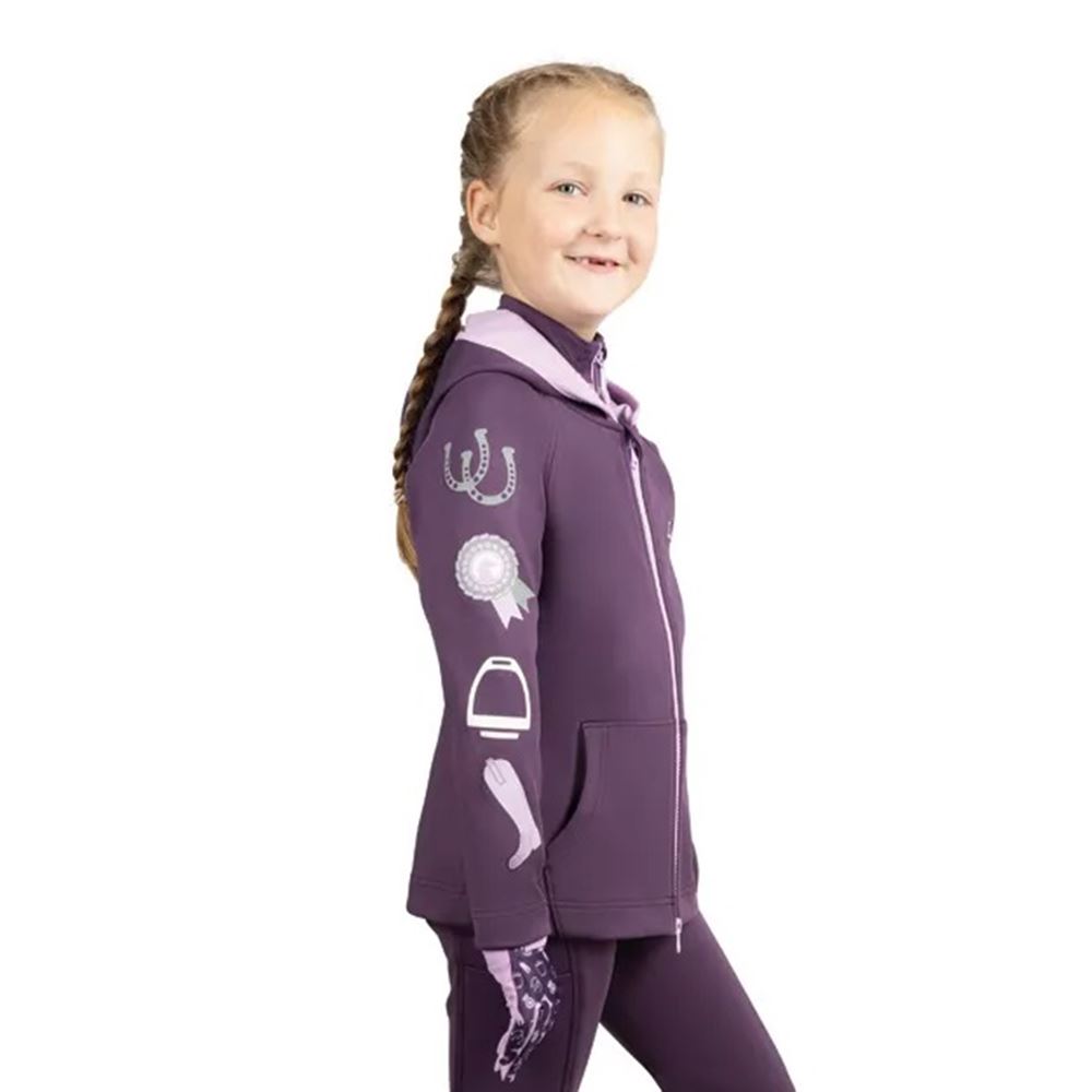 Giddy Up Gymkhana Zip Jacket by Little Rider (Purple/Lilac)