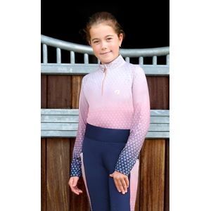 Hy Equestrian Elevate Mizs Ombre Base Layer (Navy/Rose)