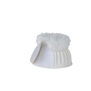 Weatherbeeta Tough-Tec Prime Fleece Trim Rubber Bell Boots (White)