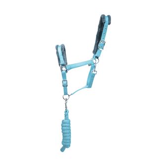 Hy Sport Active Head Collar & Lead Rope (Sky Blue)