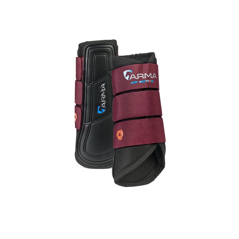 Shires ARMA Air Motion Brushing Boots (Black Cherry)