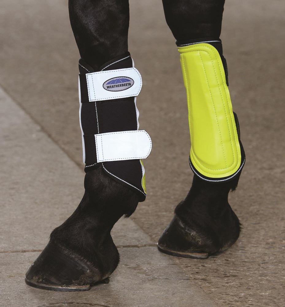 Weatherbeeta Reflective Single Lock Brushing Boots