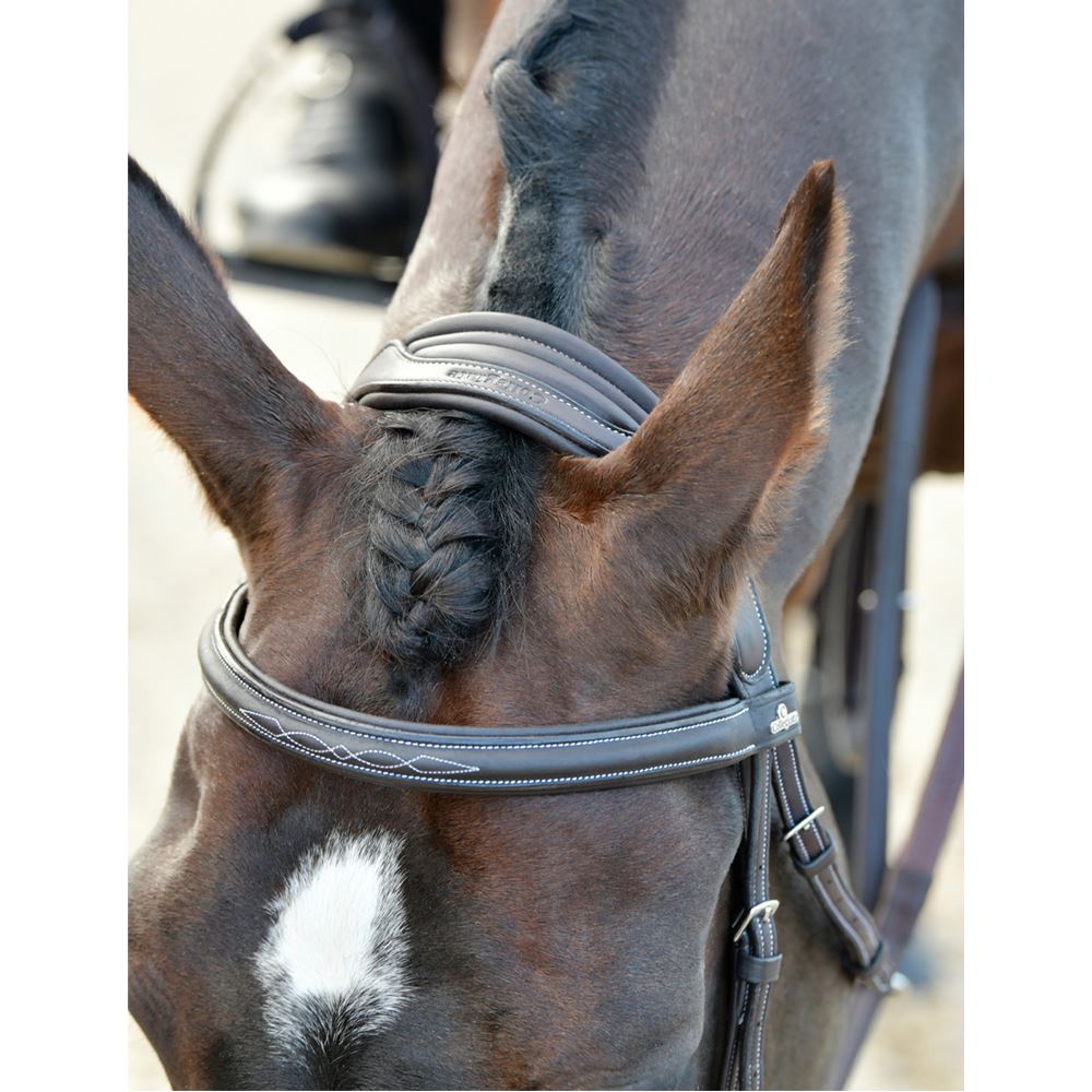 Weatherbeeta Collegiate Comfitec Opulux Fancy Stitch Padded Hanoverian Bridle
