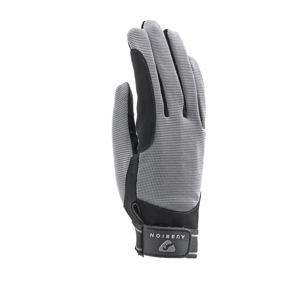 Shires Aubrion Stratos SportFit Adult Riding Gloves Grey)