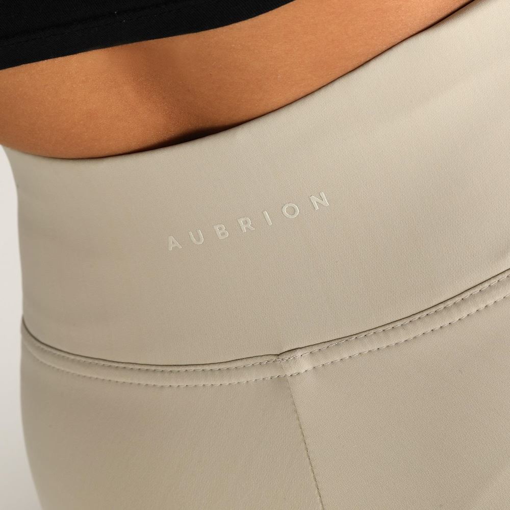 Shires Aubrion Optima Ladies Sport Riding Tights (Beige)