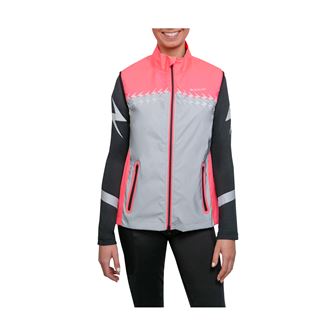 Silva Flash Lightweight Duo Reflective Gilet by Hy Equestrian (Pink/Reflective Silver)