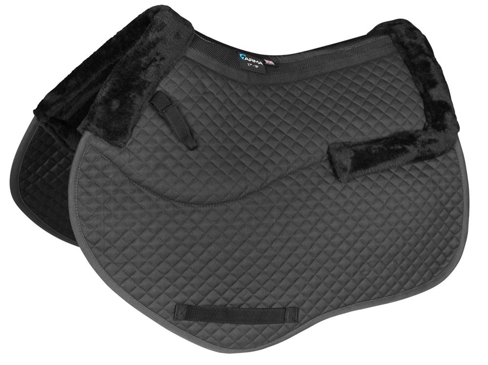 Shires ARMA Half Lined Jump Saddlecloth (Black)