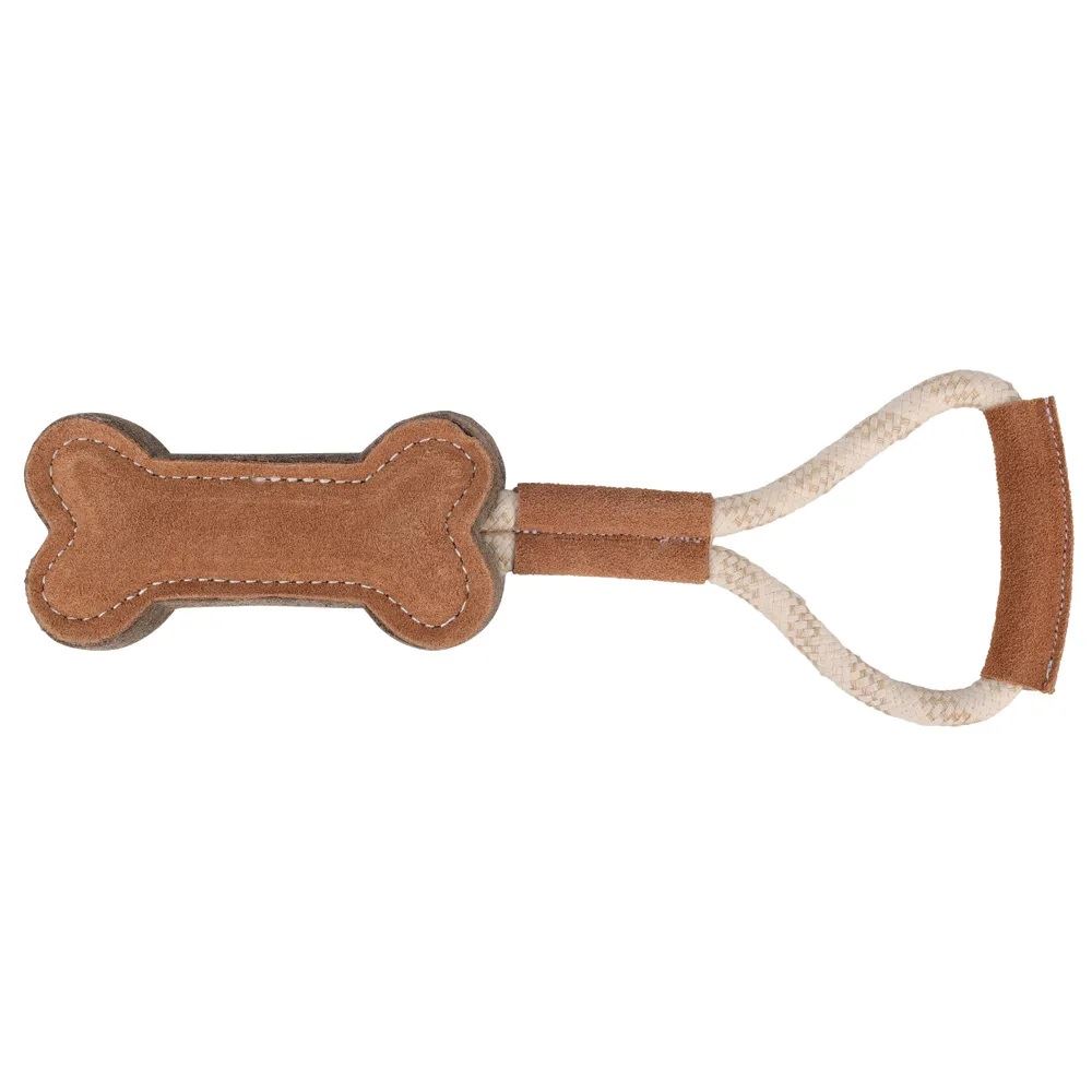 Benji & Flo Tug 'n' Play Toys - Rope with Bone