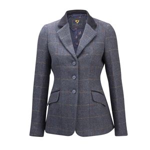 Shires Aubrion Saratoga Ladies Jacket (Juniper Navy Check)