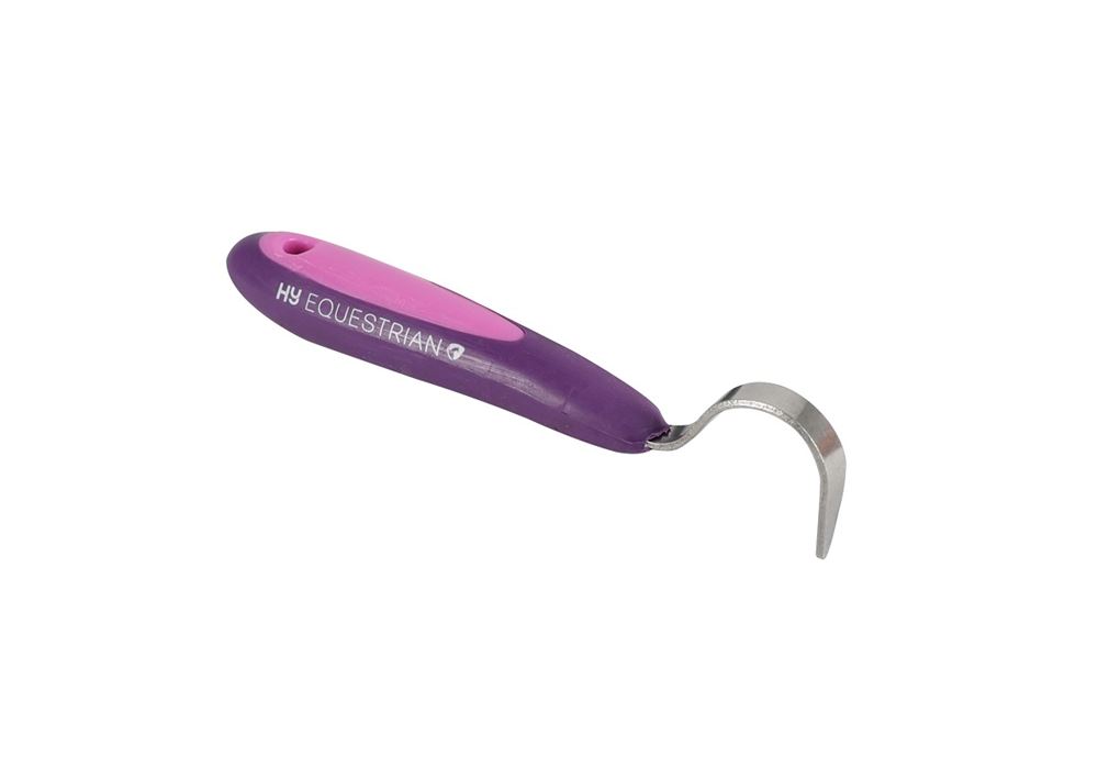 Hy Equestrian Pro Groom Hoof Pick (Purple/Pink)