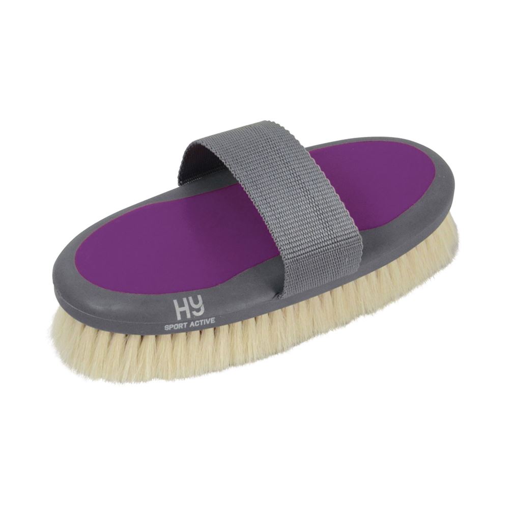 Hy Sport Active Goat Hair Body Brush (Amethyst Purple)