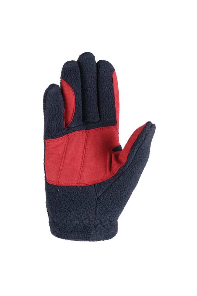 Riding Star Collection Fleece Riding Gloves by Little Rider (Navy/Burgundy)