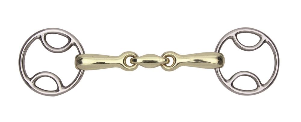 Shires Bevel Bit with Brass Alloy Lozenge Mouth