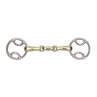 Shires Bevel Bit with Brass Alloy Lozenge Mouth