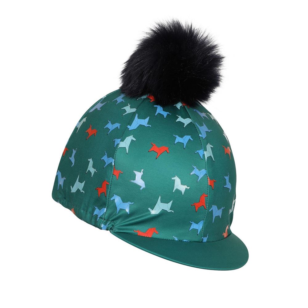 Shires Tikaboo Hat Cover (Green Horse)