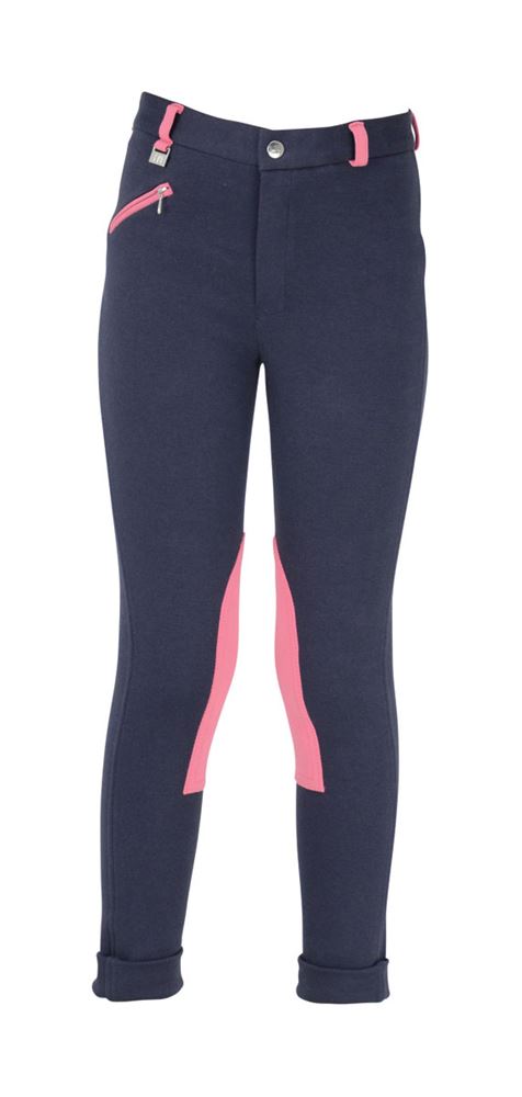 HyPERFORMANCE Belton Children's Jodhpurs (Navy/Pink)