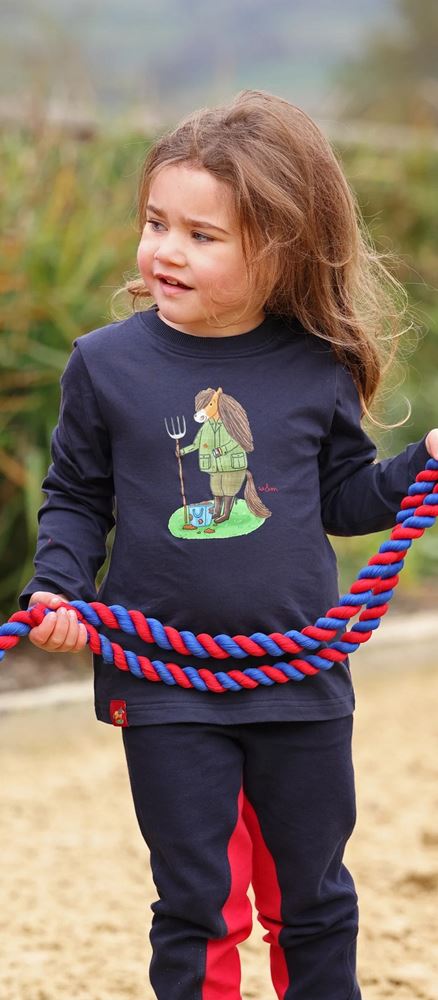 Shires Winnie & Me Long Sleeve Top (Navy)