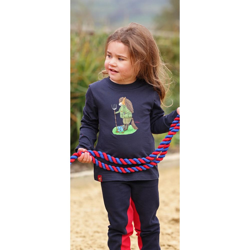 Shires Winnie & Me Long Sleeve Top (Navy)