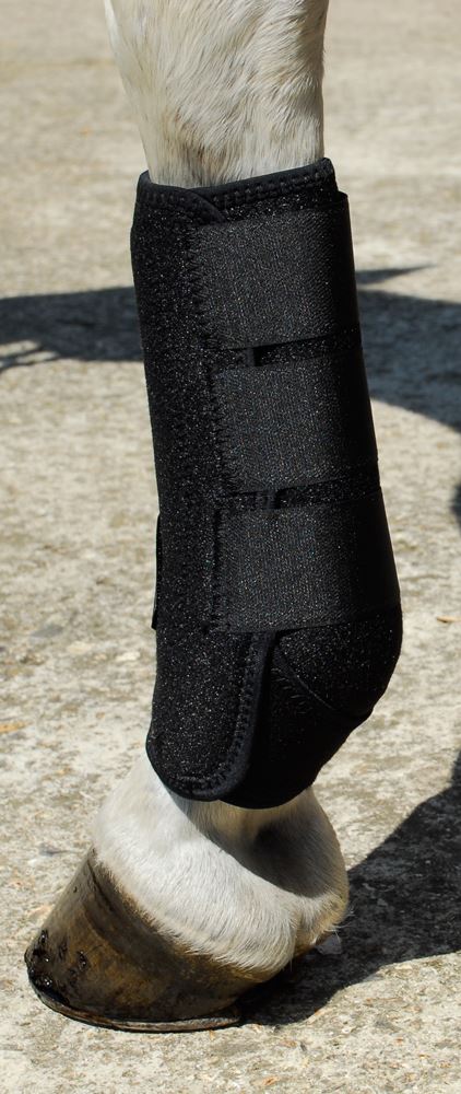 Rhinegold Sports Medicine Wrap Boots (Black)