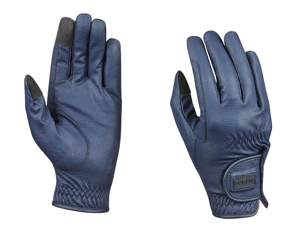 Dublin Everyday Touch Screen Compatible Riding Gloves (Navy)