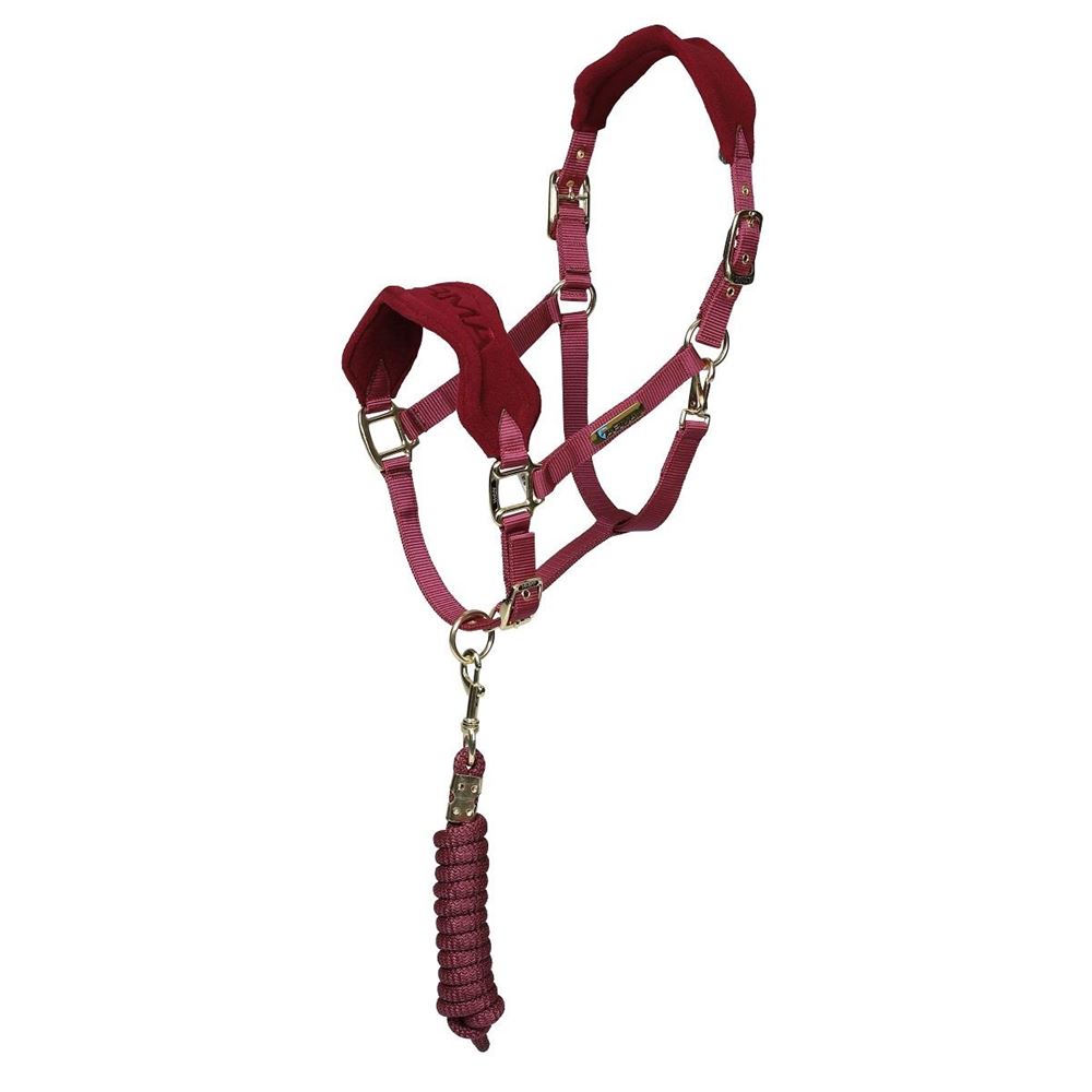 Shires ARMA Fleece Headcollar & Lead Rope (Burgundy)