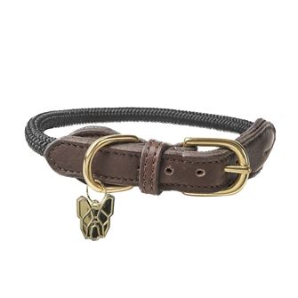 Shires Digby & Fox Fine Rope Collar (Black)