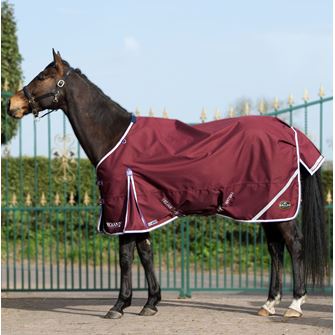 Gallop Trojan Xtra DURAPROOF Standard Neck Lightweight Turnout (Burgundy/White/Purple)