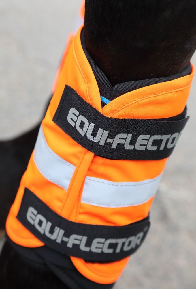 Shires Equi-Flector Arm/Leg Bands (Bright Orange)