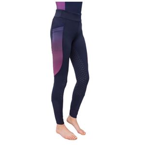 Hy Equestrian Synergy Elevate Riding Tights (Navy/Fig)