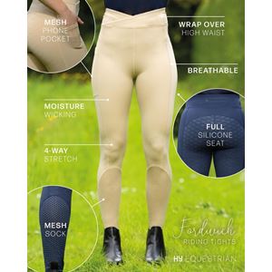 Hy Equestrian Fordwich Riding Tights (Beige)