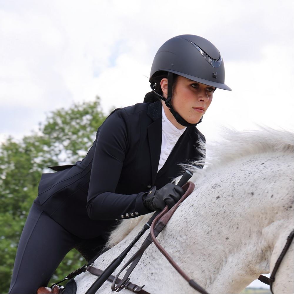 Shires Karben Elisa Ellipse Riding Hat 52-54 (Black/Black)