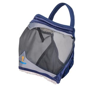 Shires Equestrian FlyGuard Pro Fine Mesh Earless Fly Mask (Navy)