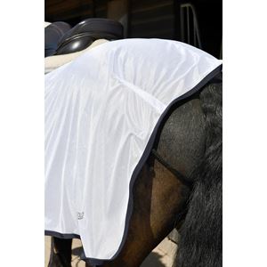 Rhinegold Fixed Chest Mesh Ride-On Rug (White)